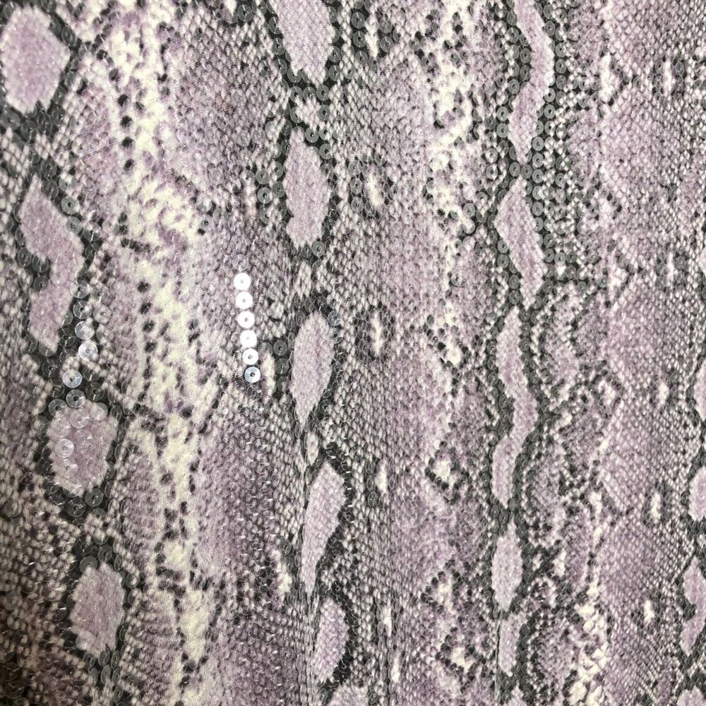 Michael Kors Purple Python Printed Sequin Dress S… - image 3